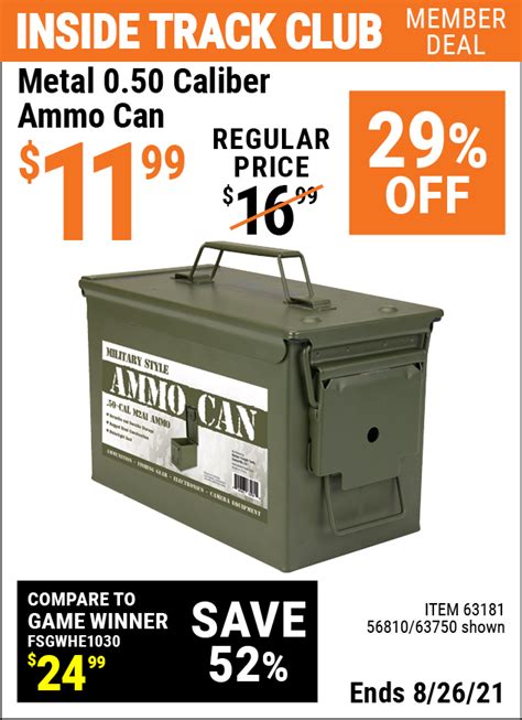 harbor freight metal ammo box coupon|harbor freight ammo box 2.99.